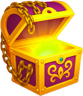 Открытый сундук с наградой